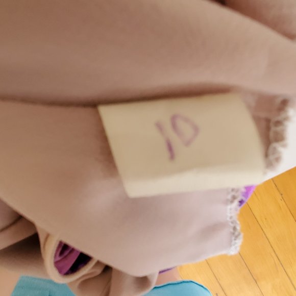 Silk Short Dress african batik purple yellow gold pink blue palms tropical beach - Picture 11 of 11